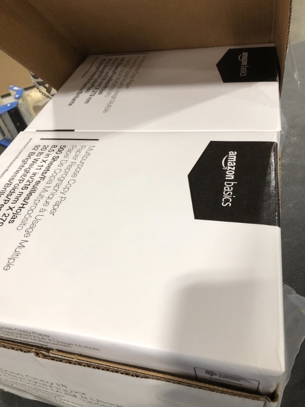 Photo 2 of Amazon Basics Multipurpose Copy Printer Paper - White, 8.5 X 11 Inches, 8 Ream Case (4,000 Sheets)

