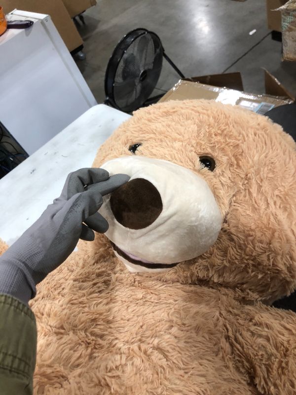 Photo 1 of IKASA Giant Teddy Bear Plush Toy Stuffed Animals (Brown, 39 inches)
