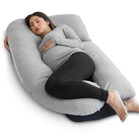 Photo 1 of U-Shape Pregnancy Pillow, Grey
