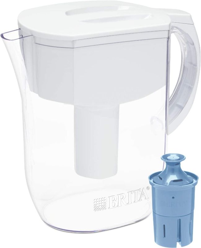 Photo 1 of Brita Longlast Everyday Water Filter Pitcher, Large 10 Cup 1 Count, White
