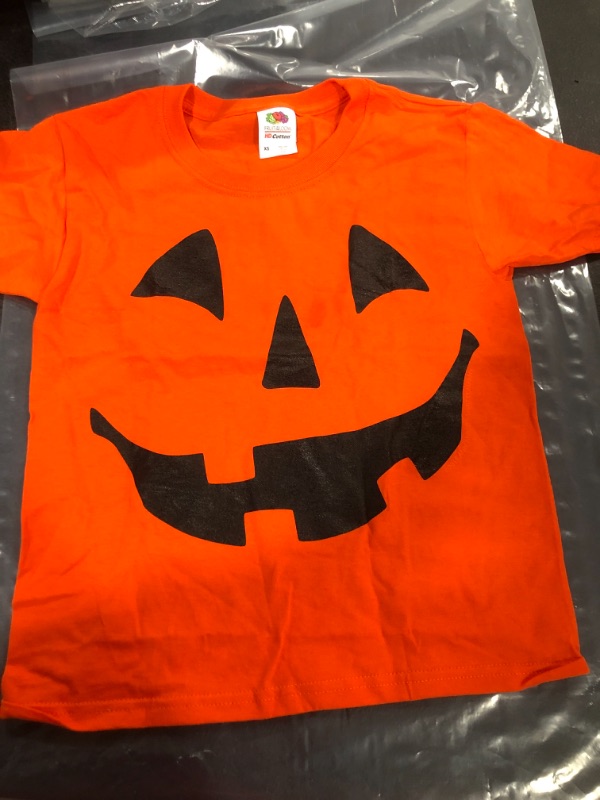 Photo 1 of Kids Pumpkin Shirt Orange 
XS