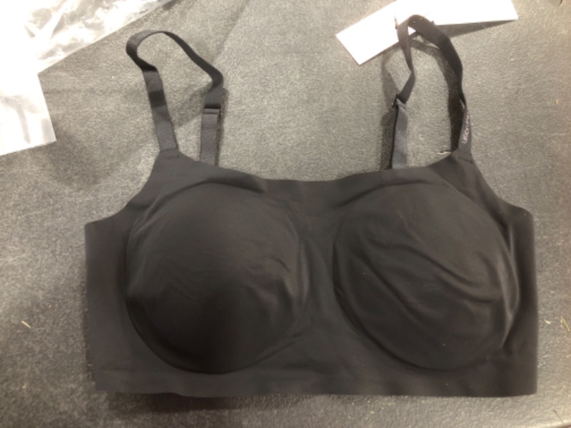 Photo 2 of Calvin Klein Invisibles Lighly Lined Bralette, Black, Medium
