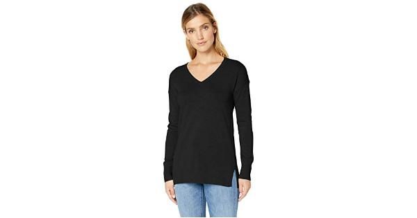 Photo 1 of Amazon Essentials Women's Lightweight Long-Sleeve V-Neck Tunic Sweater
XL
