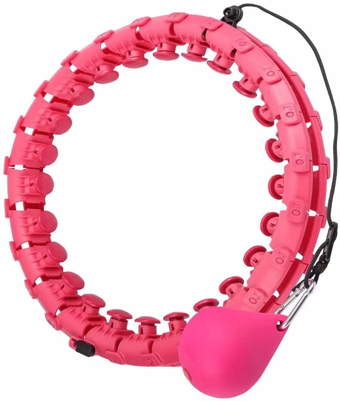 Photo 1 of  Weighted Smart Hoola Hoop, Smart 24 Sections Detachable Hoola Hoop, Suitable for Adults and Children
