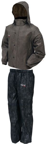 Photo 1 of Frogg Toggs All Sport Rain Suit, Stone Jacket/Black Pants, Size XX-Large
