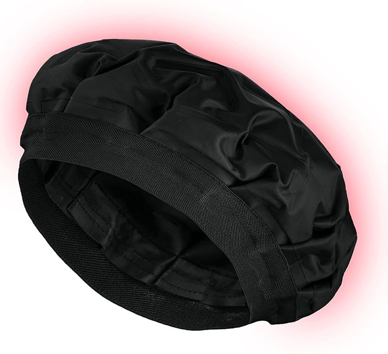 Photo 1 of Cordless Deep Conditioning Heat Cap - Hair Styling and Treatment Steam Cap | Heat Therapy and Thermal Spa Hair Steamer Gel Cap - Black
