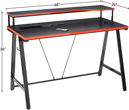 Photo 1 of Z-Line Designs Series 1.5 Performance Desk 48"H, Black
