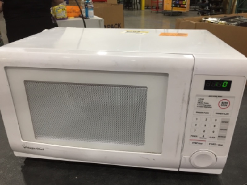 Photo 3 of 1.1 cu. ft. Countertop Microwave in White
