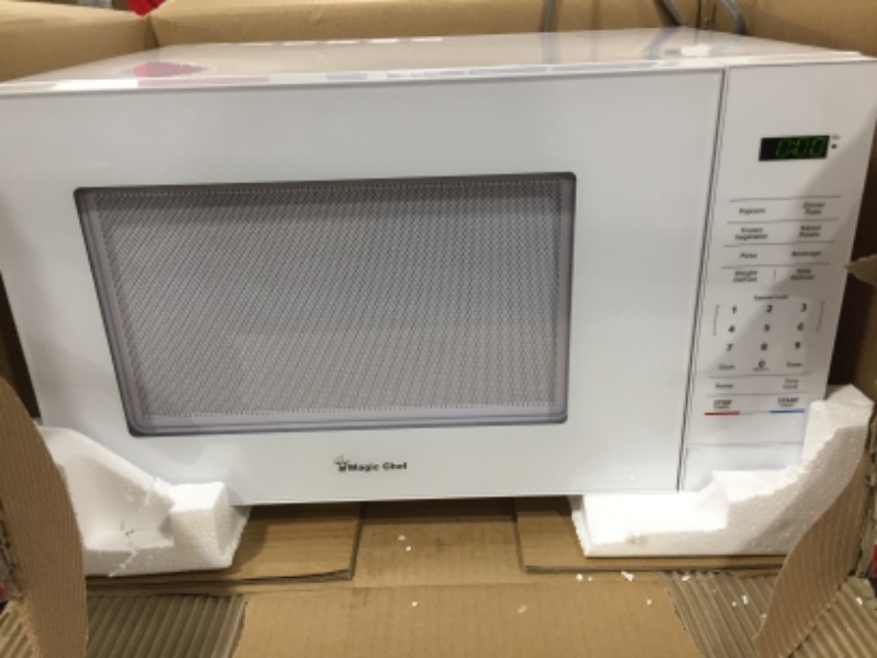 Photo 3 of 1.1 cu. ft. Countertop Microwave in White