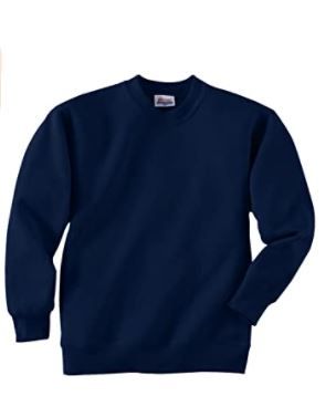 Photo 1 of Hanes Boy's Big Cotton Crewneck Fleece Closure Sweatshirt (XS 4-5)
