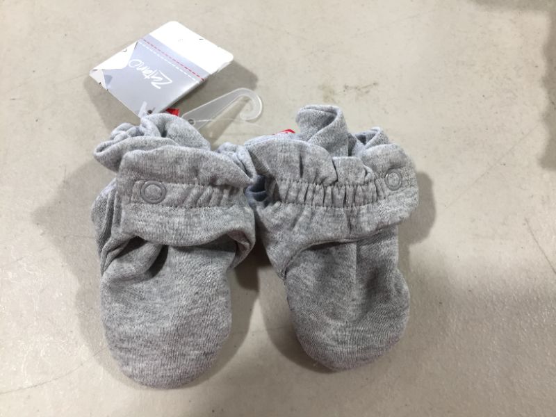 Photo 3 of Zutano Organic Cotton Baby Booties With Gripper Soles, Soft Sole Stay-on Baby Shoes

