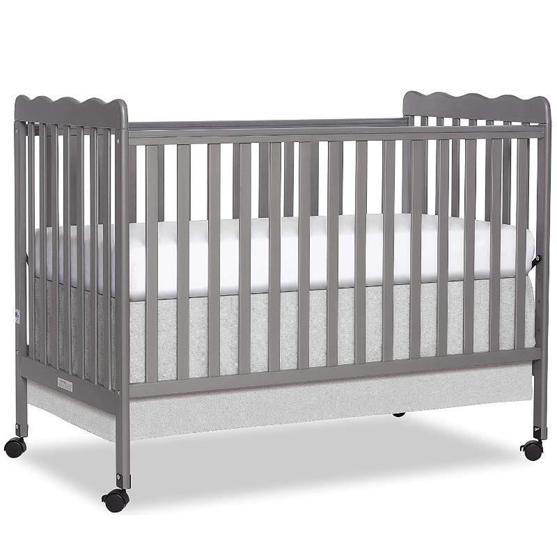 Photo 1 of Dream On Me Carson Classic 3-in-1 Convertible Crib in Steel Grey, Greenguard Gold Certified 54x31x40 Inch (Pack of 1)
