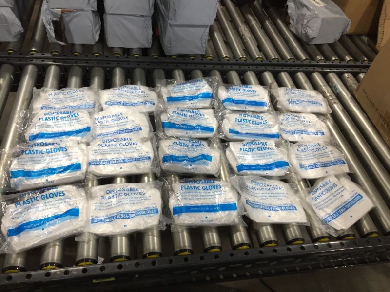 Photo 2 of 200 PACK Food Handling Disposable Gloves LARGE 