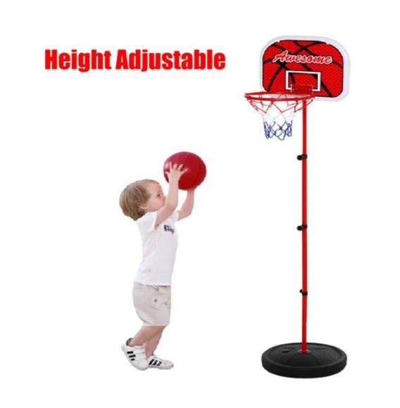 Photo 1 of Basketball Hoop for Kids, Adjustable Height Basketball Set, Basketball Stand Sports Game Play Indoor Outdoor Backyard Basketball Goal Toy with Ball Pump, Christmas gift