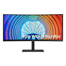 Photo 1 of Samsung - S65UA Series 34" Ultra WQHD Monitor (USB-C, USB, LAN, HDMI) - Black
