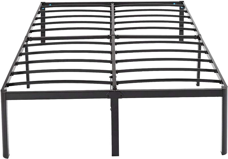 Photo 1 of Amazon Basics Heavy Duty Non-Slip Bed Frame with Steel Slats, Easy Assembly - 18 "H, (Queen)
