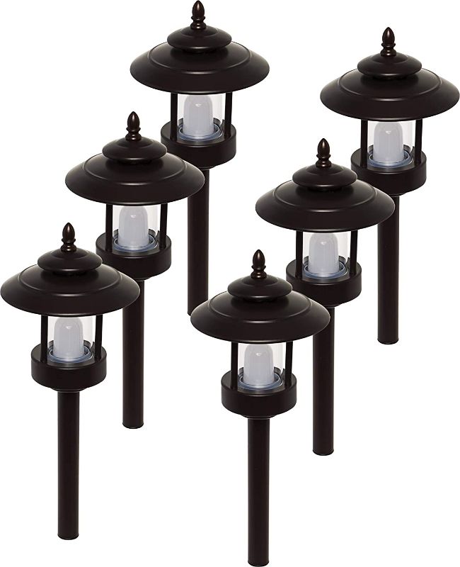 Photo 1 of 6 Pack 100 Lumen Low Voltage Warm White LED Pathway Lights by GreenLighting
