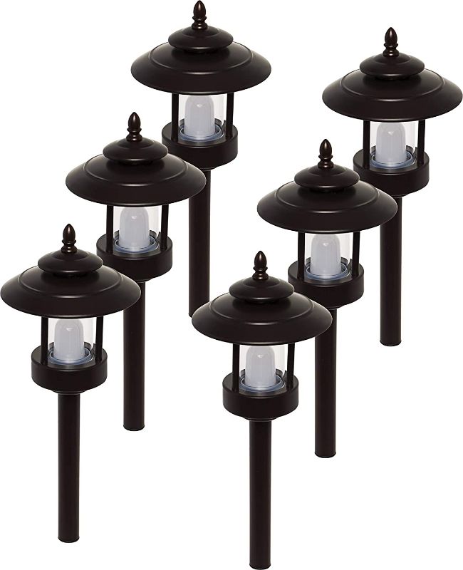 Photo 1 of 6 Pack 100 Lumen Low Voltage Warm color changing LED Pathway Lights by GreenLighting
