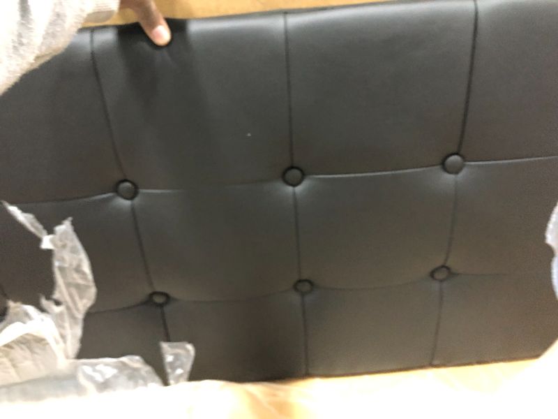 Photo 2 of Flash Furniture Lennox Upholstered Panel Headboard, Black, Full