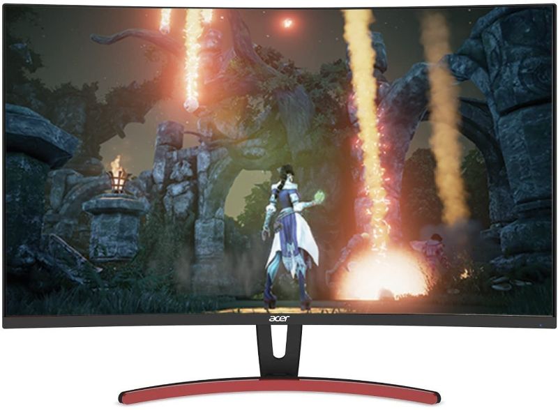 Photo 1 of Acer ED323QUR Abidpx 31.5 Inches WQHD (2560 x 1440) Curved 1800R VA Gaming Monitor with AMD Radeon FREESYNC Technology - 4ms; 144Hz Refresh Rate; Display Port, HDMI Port & DVI Port, Black