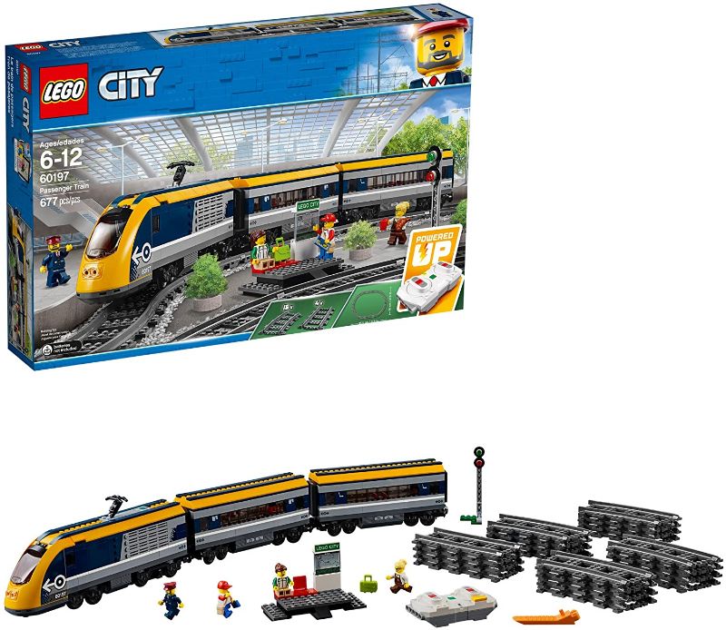 Photo 1 of LEGO City Passenger Train 60197 Building Kit (677 Pieces), Overbox