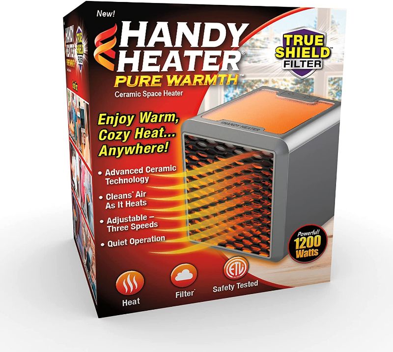 Photo 1 of Handy Heater 1200 Watt Pure Warmth Ceramic Space Heater
