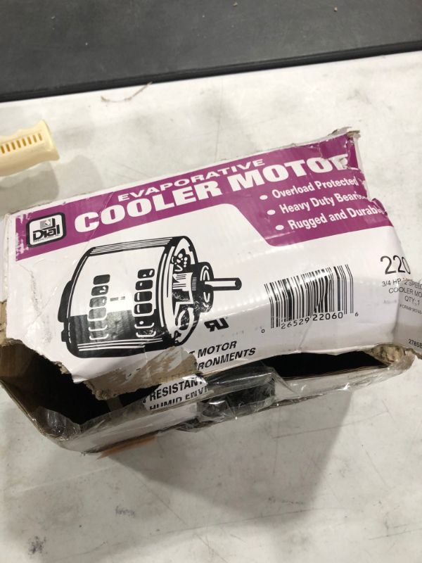 Photo 2 of Dial Manufacturing 3/4 HP 115V 2 Speed Evaporative Cooler Motor