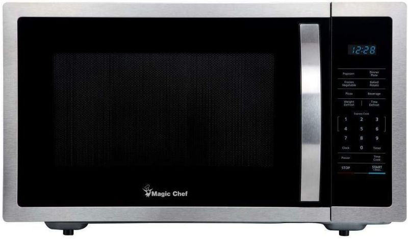 Photo 1 of Magic Chef HMM1611ST2 1.6 cu. ft. Countertop Microwave, Stainless Steel