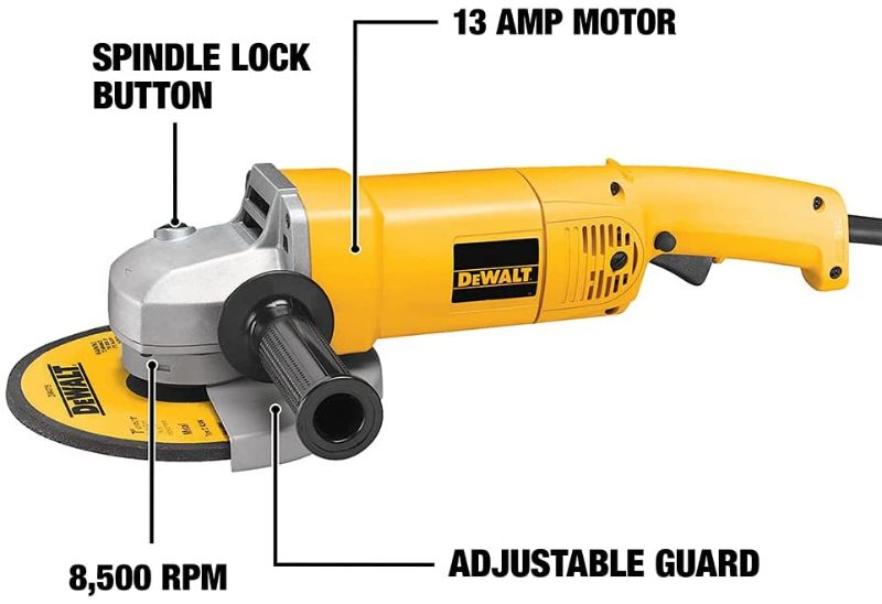 Photo 1 of DEWALT Angle Grinder Tool, 7-Inch, 13-Amp (DW840)