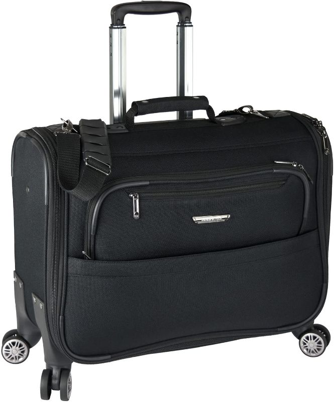 Photo 1 of Traveler's Choice Carry-On Softside 8-Wheeled Spinner Garment Bag Luggage, Black, 21-Inch