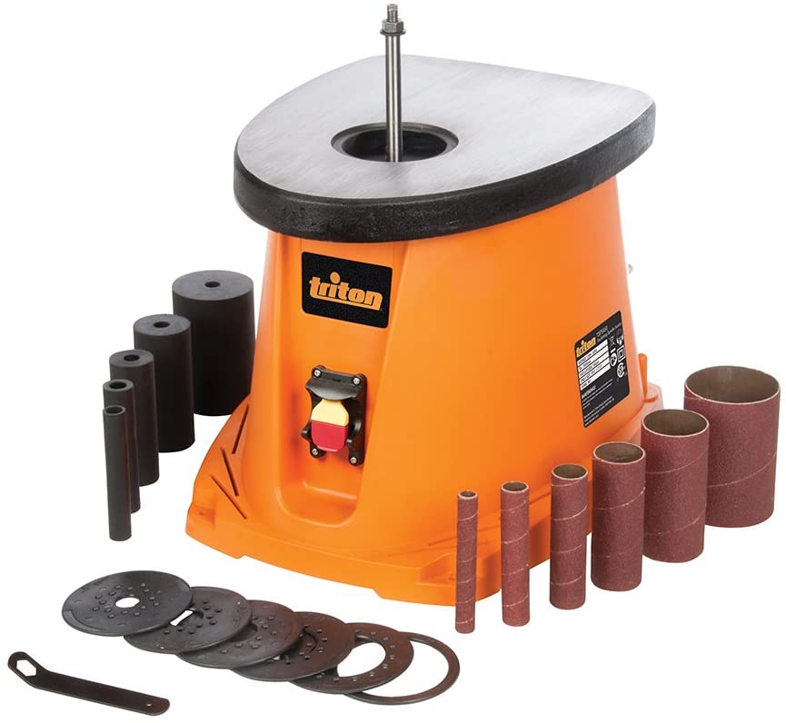 Photo 1 of Triton TSPS450 3.5Amp Cast Iron Top Oscillating Spindle Sander, Orange