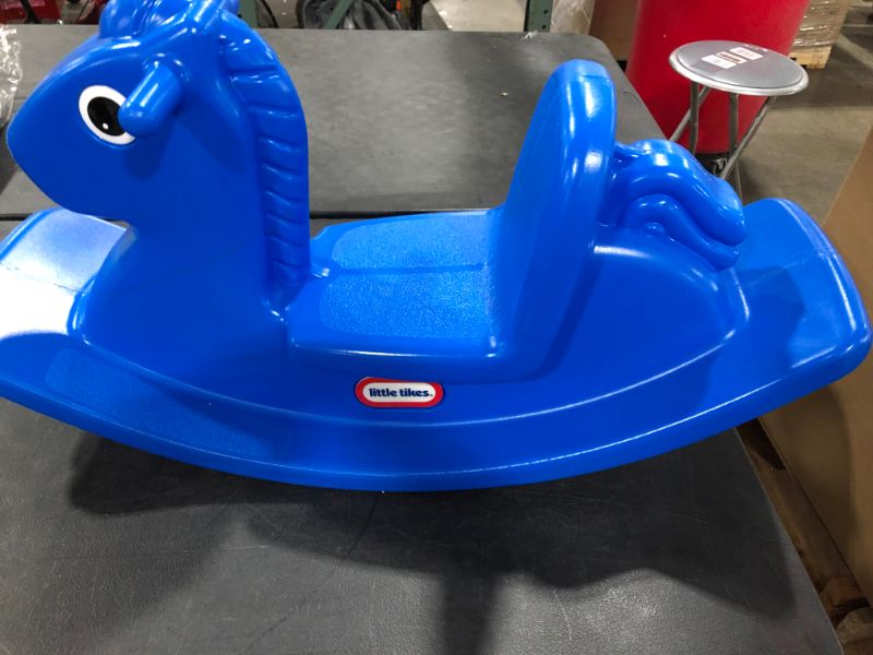 Photo 2 of Little Tikes Rocking Horse Blue, 33.00 L x 10.00 W x 17.50 H Inches