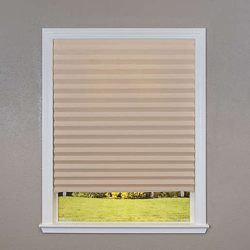 Photo 1 of  Tan Light Filtering Cordless Pleated Shade
5pck