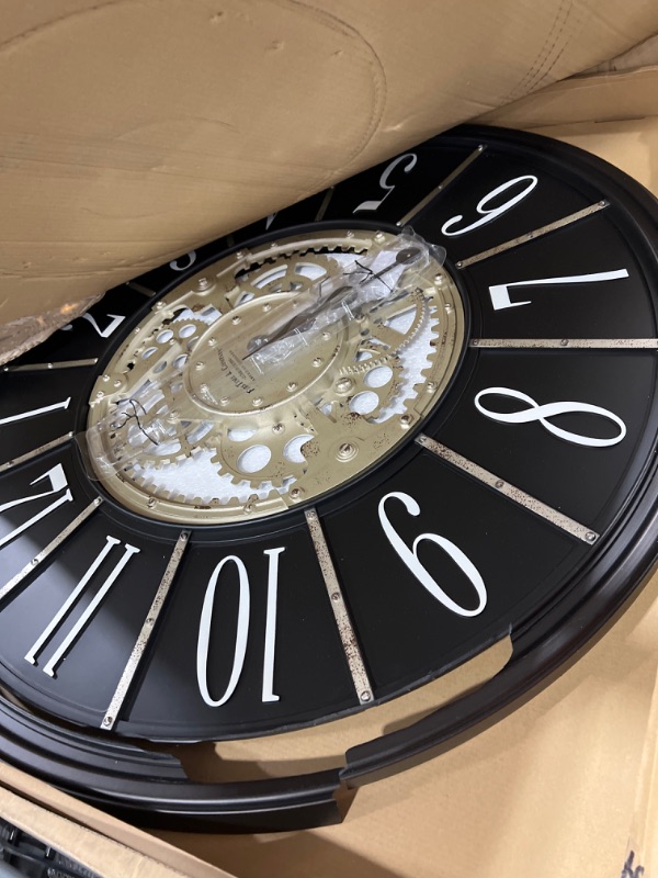 Photo 3 of FirsTime & Co.® Bronze Montevello Farmhouse Gears Clock, Oil Rubbed Bronze, 36 in
