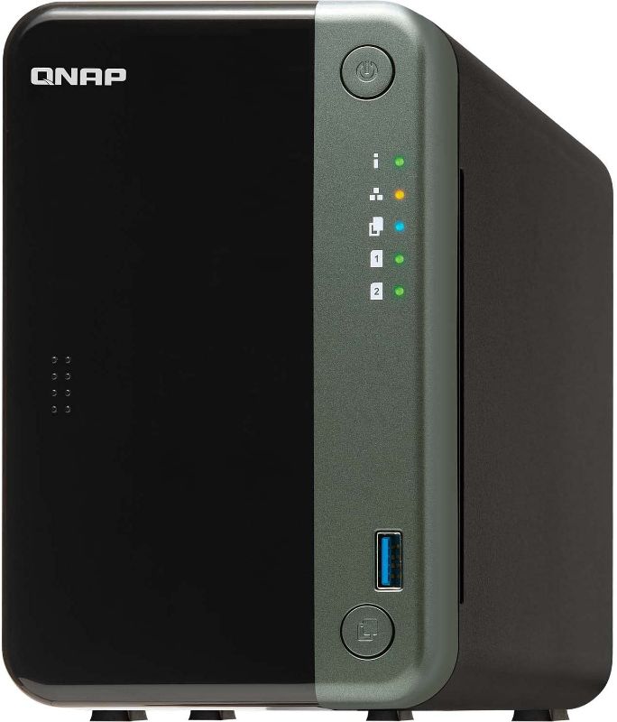 Photo 1 of QNAP TS-253D-4G 2 Bay NAS for Professionals with Intel Celeron J4125 CPU and Two 2.5GbE Ports