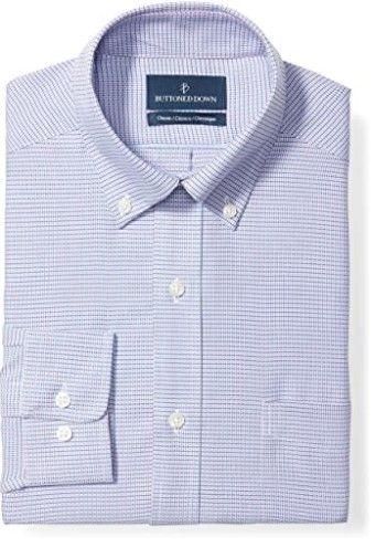 Photo 1 of Buttoned Down Men's Classic Fit Button Collar Pattern Dress Shirt