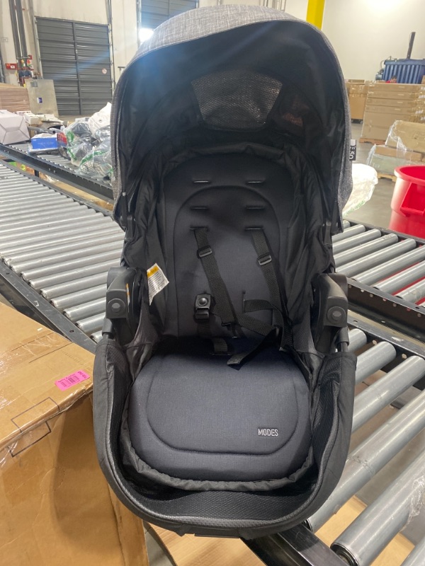 Photo 6 of Graco Modes Pramette Travel System | Includes Baby Stroller with True Bassinet Mode, Reversible Seat, One Hand Fold, Extra Storage, Child Tray and SnugRide 35 Infant Car Seat, Ellington
