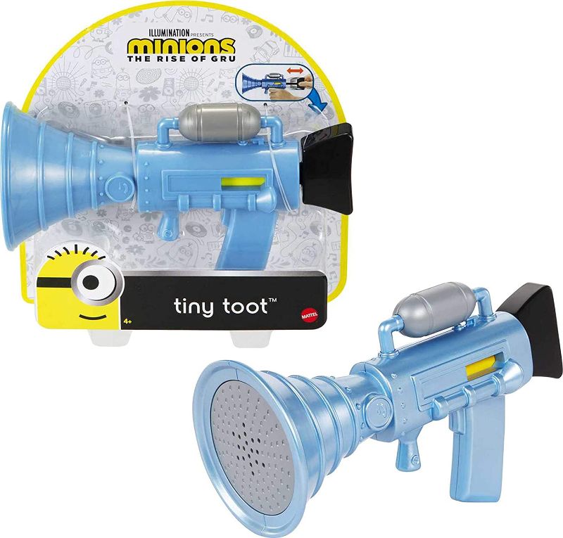 Photo 1 of Minions: Tiny Toot Small Fart Firing Blaster Toy with Toot Sound for Fun On-The-Go, Makes a Great Gift for Kids Ages 4 Years and Older.
