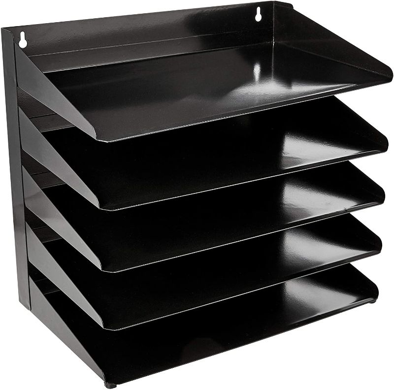 Photo 1 of Basics 5 Tier Metal Office Document Organizer Tray 15" x 9" x 13"