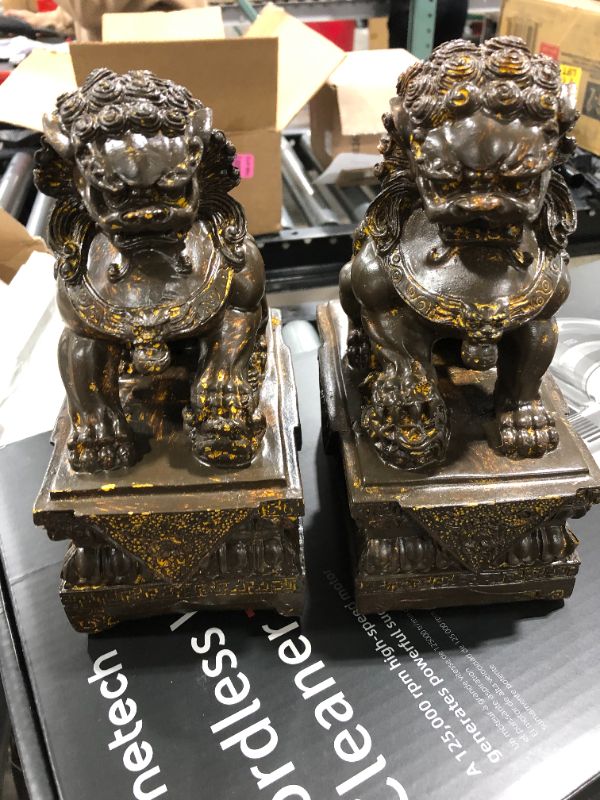 Photo 1 of Design Toscano Chinese Guardian Female Lion Foo Dog Statues