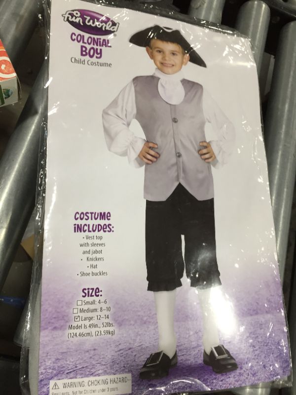 Photo 1 of COLONIAL BOY COSTUME for kids SIZE L