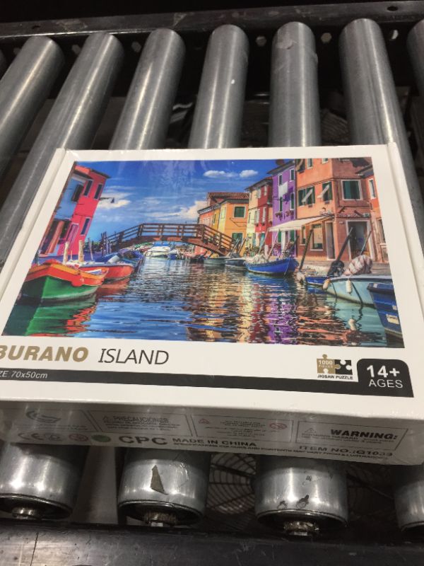 Photo 2 of Burano Island Wooden 1000 Piece Jigsaw Puzzle Toy For Adults and Kids
