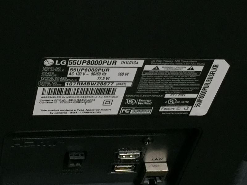Photo 5 of LG 55UP8000PUR Alexa Built-In 55" 4K Smart UHD TV (2021)

