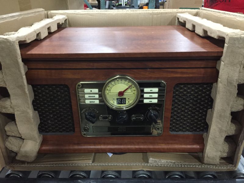 Photo 2 of Victrola 8-in-1 Bluetooth Record Player and Multimedia Center