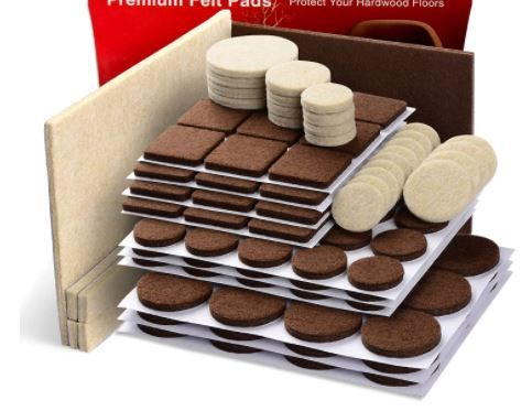 Photo 1 of Felt Furniture Pads X-PROTECTOR 133 PCS Premium Furniture Pads - Felt Pads Furniture Feet Best Wood Floor Protectors - Protect Your Hardwood & Laminate Flooring!
