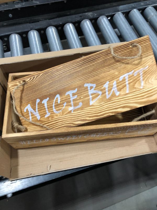 Photo 1 of 'NICE BUTT' Wooden Box