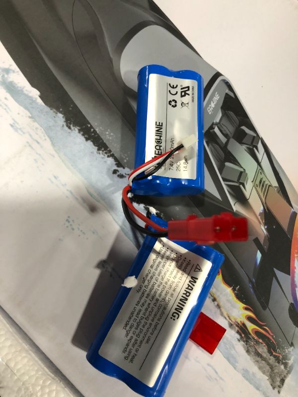 Photo 3 of Eachine EBT04 Several Battery RTR 2.4G 4CH 40km/h Brushless RC Boat Vechicles Models w/ Colorful Lights Water Cooling System - TWO BATTERIES
