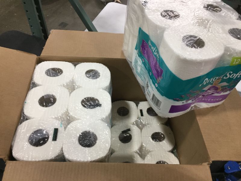 Photo 2 of Angel Soft Toilet Paper, 6 Double Rolls, 6 = 12 Regular Bath Tissue Rolls 4 PACK 
