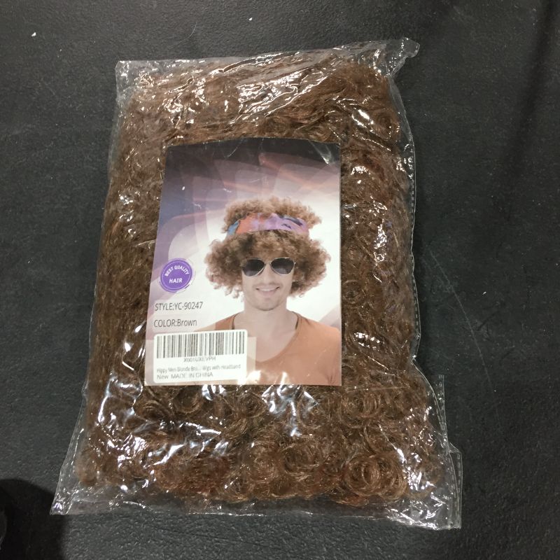 Photo 1 of brown costume afro hair with headband