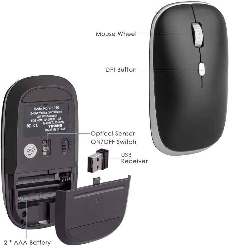 Photo 1 of YIHANG wireless mouse model yh010